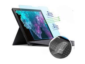 Surface Pro 7 Screen Protector Anti-Glare Blue Light Filter for Microsoft Surface Pro 7 12.3 Inch 2019 / Surface Pro 6/5, Surface Pro Screen Protector with Ultra Thin Keyboard Cover