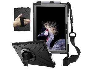 Surface Case for Pro 7 (2019) / Pro 6 (2018) / Pro 5 (2017) / Pro 4 (2015) with Pencil Holder, Stand, Hand Strap and Shoulder Belt for Surface 12.3 inch Tablet Heavy Duty Shockproof-Black Surface Case for Pro 7 (2019) / Pro 6 (2018) / Pro 5 (2017) / Pro 4 (2015) with Pencil Holder, Stand, Hand Strap and Shoulder Belt for Surface 12.3 inch Tablet Heavy Duty Shockproof-Black