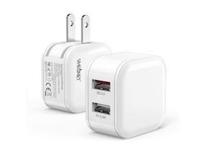 2 Pack Quick Charge USB Wall Charger,30W Fast Charger 2-Port Power Adapter Charging Block with QC 3.0,Foldable Plug for iPhone 12/11/ Pro/MAX/X/XS/XR/XS Max/8/7/6/Plus, iPad, Samsung and More 2 Pack Quick Charge USB Wall Charger,30W Fast Charger 2-Port Power Adapter Charging Block with QC 3.0,Foldable Plug for iPhone 12/11/ Pro/MAX/X/XS/XR/XS Max/8/7/6/Plus, iPad, Samsung and More