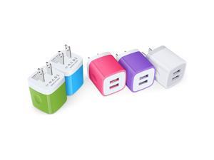 USB Charging Plug, 5PC Dual Port USB Wall Charger Adapter 2.1A USB Cube Power Block Charger Box Compatible iPhone SE/12/11 Pro Max/XS/XR/X/8/7/6, Samsung Galaxy S20+ S10e S9 S8, Note 20, G8 USB Charging Plug, 5PC Dual Port USB Wall Charger Adapter 2.1A USB Cube Power Block Charger Box Compatible iPhone SE/12/11 Pro Max/XS/XR/X/8/7/6, Samsung Galaxy S20+ S10e S9 S8, Note 20, G8