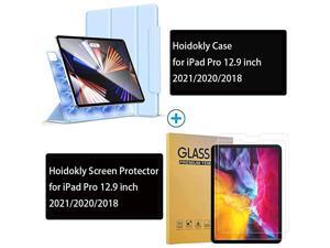 iPad Pro 12.9 Case with Pencil Holder for iPad Pro 12.9 inch 2021/2020/2018 & 12.9 inch Screen Protector Compatible with iPad Pro 12.9 2021/2020/2018 iPad Pro 12.9 Case with Pencil Holder for iPad Pro 12.9 inch 2021/2020/2018 & 12.9 inch Screen Protector Compatible with iPad Pro 12.9 2021/2020/2018