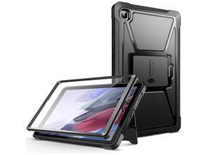 Samsung Galaxy Tab A7 Lite Case 8.7" with Built-in Screen Protector & Kickstand, Dual-Layer Shockproof Full-Body Protective Cover for 2021 Galaxy Tab A7 Lite (SM-T220/T225), Black