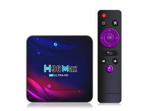 Smart TV Box 4G+64GB H96 Max Android 11.0 RK3318 Quad-Core with 2.4G WiFi 4K Ultra HD H.265 Streaming Media Player Smart TV Box 4G+64GB H96 Max Android 11.0 RK3318 Quad-Core with 2.4G WiFi 4K Ultra HD H.265 Streaming Media Player