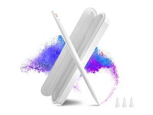 Stylus Pen for iPad with Charging Case Palm Rejection Active Stylus Pen Pencil Compatible with (2018-2021) Apple iPad Tilt Sensitivity Magnetic Stylus Pens for iPad Pro iPad Pencil