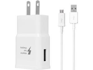 Tablet Adaptive Fast Charger,Made for Samsung Galaxy Tab A 10.1 (2016) Tablet,Tab E 8.0 Tablet,Tab S2 9.7,J7,J5,J3,S7,S6,S5,S4,S3, Micro USB 2.0 Cable,up to 50% Faster Charging!