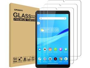 Orzero 3 Pack Compatible for Lenovo Tab M8 8 inch Tempered Glass Screen Protector 9 Hardness HD AntiScratch FullCoverage Lifetime Replacement