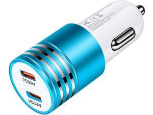 Fast Charging Car Charger USB C for iPhone 13/13 Pro/12/12 Pro/12 Mini/11/SE/XR/Xs/8 Plus, 60W PD3.0 Pixel 6 Car Adapter 2 Port USB Car Charger for Google Pixel 6 Pro 5a 5 4a 4 4XL 3 3XL/ 3a XL/ 2XL