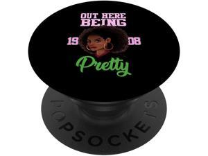 Out Here Being Pretty Sorority Paraphernalia Alpha or Kappa PopSockets PopGrip: Swappable Grip for Phones & Tablets