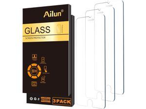 Ailun Glass Screen Protector for iPhone SE 2022 3rd Generation 3Pack Case Friendly Tempered Glass