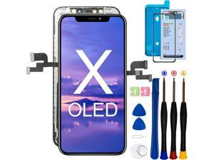 for iPhone X Screen Replacement OLED 58 inch3D Touch Screen Display Digitizer Repair Kit Assembly with Complete Repair Tools iPhone XA1865 A1901 A1902  OLED