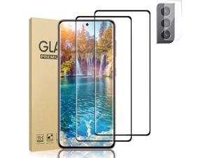 [2+1PACK ]Galaxy S21 Plus /S21+ 5G 9H Tempered Glass Screen Protector+Camera Lens Protector [Fingerprint unlock] [3D Full Coverage][Easy to install][Ultrasonic Fingerprint]For Samsung S21 Plus(6.7)