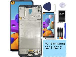 for Samsung A21s Screen Replacement kit for Samsung Galaxy a21s a217 Screen Replacement 2020 SMA217MDS LCD Display Touch Digitizer Assembly 65 Inch A21S with Frame