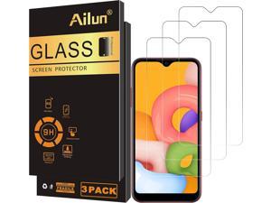 Ailun Screen Protector for Galaxy A01 57 inch 3 Pack Tempered Glass Ultra Clear AntiScratch Case Friendly