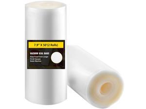 Two 7.9 Inx50 Ft Food Saver Storage Vacuum Sealer Bags Magic Seal Storage