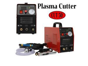 CUT50 Air Plasma Cutter 110/220V Dual Volt Cutting Machine Inverter Red 5.5 KVA CUT50 Air Plasma Cutter 110/220V Dual Volt Cutting Machine Inverter Red 5.5 KVA