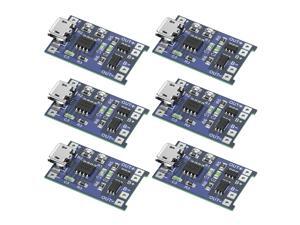 6PCS TP4056 Buck Converter HQ4056E1 Lithium Battery Charger Module Micro USB 1A 6PCS TP4056 Buck Converter HQ4056E1 Lithium Battery Charger Module Micro USB 1A