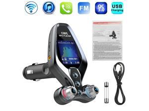 1.4 inch Wireless Bluetooth 5.0 FM Transmitter QC3.0 Dual USB Charger HandsFree 1.4 inch Wireless Bluetooth 5.0 FM Transmitter QC3.0 Dual USB Charger HandsFree
