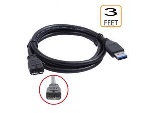 3ft USB 3.0 Cable Cord For WD My Passport Portable Hard Drive 4TB WDBYFT0040BBK 3ft USB 3.0 Cable Cord For WD My Passport Portable Hard Drive 4TB WDBYFT0040BBK