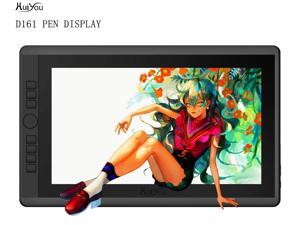 HUIYOU D161 15.6-inch Drawing Tablets with 7 shortcut keys (92% NTSC, 8192 liquid level pressure, 2 batteryless pens) with stand HUIYOU D161 15.6-inch Drawing Tablets with 7 shortcut keys (92% NTSC, 8192 liquid level pressure, 2 batteryless pens) with stand