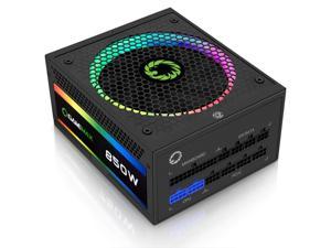 GAMEMAX Power Supply 850W Fully Modular 80+ Gold Certified with Addressable RGB Light Mode, RGB-850