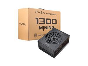 EVGA 1300 MINING, 1300W Mining Power Supply, 80+ GOLD, Fully Modular, DBB bearing fan, suitable for working under 100-220V, Support 6 GPU,For Mining Power Supply