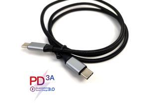 QC3.0 3A PD Charging cable usb type c to typc Quick Charge Cable Male to male Weaving Data line for Macbook S9 huawei P20 QC3.0 3A PD Charging cable usb type c to typc Quick Charge Cable Male to male Weaving Data line for Macbook S9 huawei P20