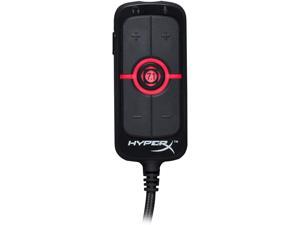 HyperX Amp USB Sound Card - Virtual 7.1 Surround Sound - Works with PC/PS4 - Plug and Play Audio Upgrade for Stereo Headsets (HX-USCCAMSS-BK)
