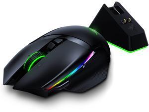 Razer Basilisk Ultimate Hyperspeed Wireless Gaming Mouse w/ Charging Dock: Fastest Gaming Mouse Switch - 20,000 DPI Optical Sensor - Chroma RGB - 11 Programmable Buttons - 100 Hr Battery