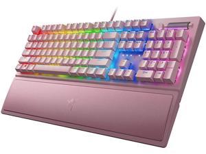 Razer BlackWidow V3 Mechanical Gaming Keyboard: Green Mechanical Switches - Tactile & Clicky - Chroma RGB Lighting - Compact Form Factor - Programmable Macro Functionality - Pink