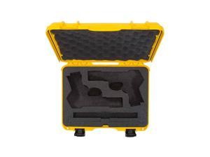Nanuk 910 Waterproof TSA safe case DOUBLE Glock, 1911, SIG, Ruger, 2-UP Nanuk 910 Case - Double Precut Pistol Foam Yellow