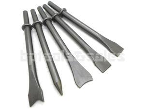 5 Pc 7" Air Hammer Punch Chipping Chisel Set Extra Long Air Hammer Chisels 5 Pc 7" Air Hammer Punch Chipping Chisel Set Extra Long Air Hammer Chisels