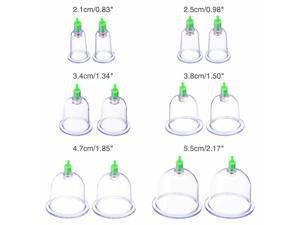12 Cups Medical Professional Vacuum Cupping Therapy Equipment Healthy Suction