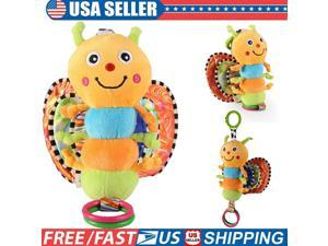 Multicolored Music Baby Kids Plush Toy Educnoanl Animal Toy Rattle 2 Styles