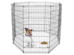 48 Inch 8 Panels Tall  Dog Playpen Large Crate Fence Pet Play Pen Exercise Cage