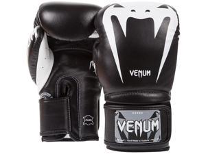 3.0 Nappa Leather Hook and Loop Boxing Gloves - Black/White