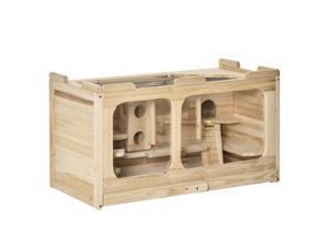 Wooden Hamster Cage Rodent Small Animal Kit Play House for Indoor Wooden Hamster Cage Rodent Small Animal Kit Play House for Indoor