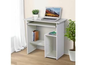 Compact Computer Desk with Keyboard Tray, Storage Shelf CPU Stand for Home Compact Computer Desk with Keyboard Tray, Storage Shelf CPU Stand for Home