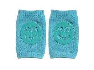 1 Pair Cotton Newborn Baby Smile Face Knee Guard Toddler Crawling Knee Pads CA 1 Pair Cotton Newborn Baby Smile Face Knee Guard Toddler Crawling Knee Pads CA