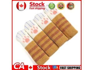 4pcs/set Cat Chair Feet Sock Thicken Anti-slip Table Leg Knitted Cover C CA 4pcs/set Cat Chair Feet Sock Thicken Anti-slip Table Leg Knitted Cover C CA