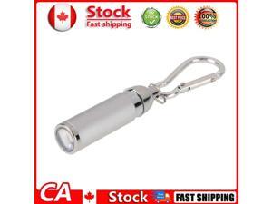 Silver Useful Retracted Mini Pocket CarabinaTorch LED LightFlashlight Lamp CA Silver Useful Retracted Mini Pocket CarabinaTorch LED LightFlashlight Lamp CA