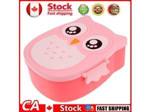 Cartoon Owl Lunch Box Food Fruit Storage Container Portable Bento BoxPink CA Cartoon Owl Lunch Box Food Fruit Storage Container Portable Bento BoxPink CA