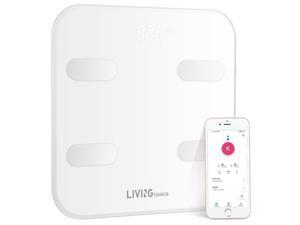 Bluetooth Body Fat Scale Smart BMI Wireless Digital Bathroom Scale White Bluetooth Body Fat Scale Smart BMI Wireless Digital Bathroom Scale White