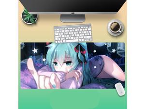 Large Anime Mouse pad  Sexy Game Gamer gaming Hatsune Miku Mousepad keyboard mat