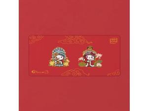AKKO Hello Kitty Co branded Guofeng Mousepad Cartoon Red Table Pad 900  400 Orange