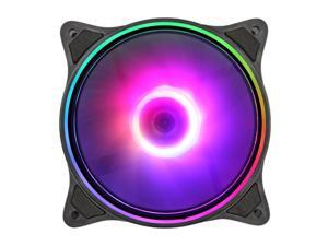 RGB 12CM Case Fans, Desktop Computer Cooling Fan Hydraulic Bearing 7 Fan Blades Design RGB 12CM Case Fans, Desktop Computer Cooling Fan Hydraulic Bearing 7 Fan Blades Design