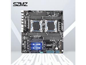 SZMZ X99 Dual CPU Motherboards Socket LGA 2011-3 motherboard support E5 2678V3,2680V3,2620V3,2650V3 SZMZ X99 Dual CPU Motherboards Socket LGA 2011-3 motherboard support E5 2678V3,2680V3,2620V3,2650V3