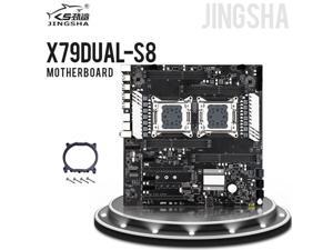JINGSHA X79 Dual S8 Motherboard Cpu Xeon LGA 2011 E5 V2 V1 WS Workstation Motherboard X79 Dual Gigabit LAN 8*DDR3 up to 256GB JINGSHA X79 Dual S8 Motherboard Cpu Xeon LGA 2011 E5 V2 V1 WS Workstation Motherboard X79 Dual Gigabit LAN 8*DDR3 up to 256GB