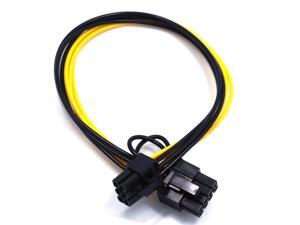 5Pcs Power Cable 6Pin Male to 6+2Pin Male Adapter Board Power Cord 32cm Conversion Line 5Pcs Power Cable 6Pin Male to 6+2Pin Male Adapter Board Power Cord 32cm Conversion Line