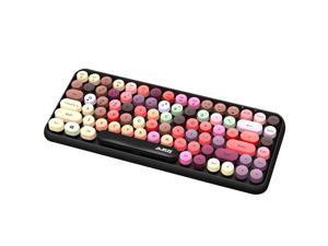 Punk Bluetooth Keyboard Retro Macaron Wireless 84 keys Round key Cap Portable, stylish Keyboards for Phone Tablet Laptop Decktops Punk Bluetooth Keyboard Retro Macaron Wireless 84 keys Round key Cap Portable, stylish Keyboards for Phone Tablet Laptop Decktops