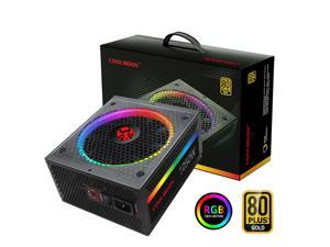 COOLMOON ATX Power Supply 1050W Fully Modular 80+ Gold Certified with Addressable RGB Light - Vairous Color Mode, RGB-1050W COOLMOON ATX Power Supply 1050W Fully Modular 80+ Gold Certified with Addressable RGB Light - Vairous Color Mode, RGB-1050W